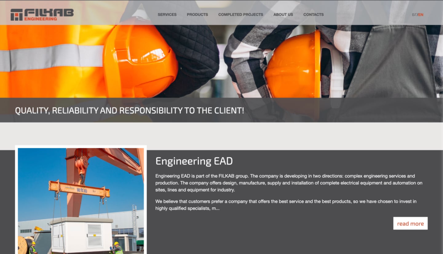 Screenshot of {project.name} website